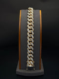 14K Yellow Gold Diamond Miami Cuban Bracelet 8” 16mm 66 Grams