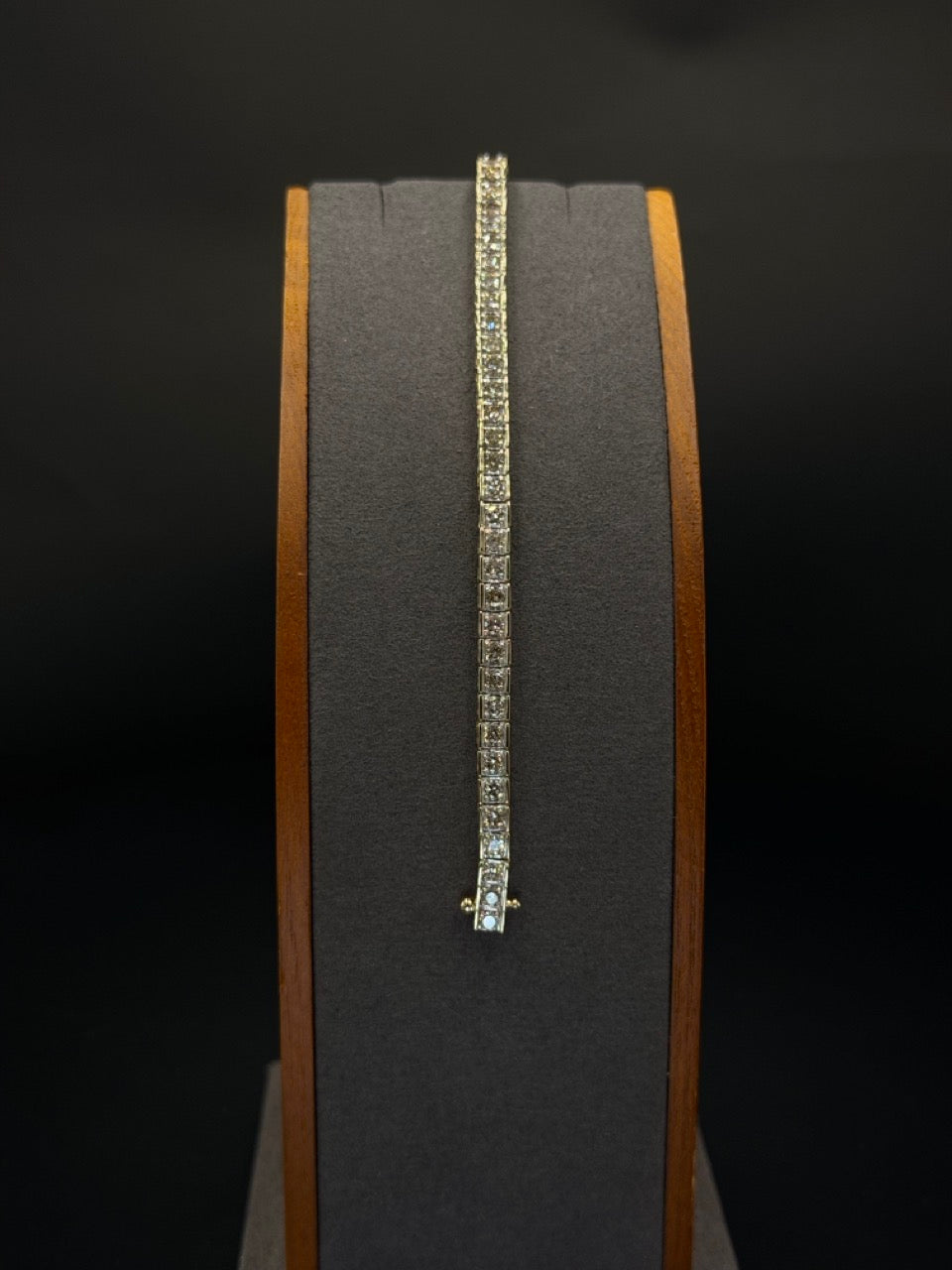 14K Yellow Gold Diamond Tennis Bracelet – 14.6 Grams