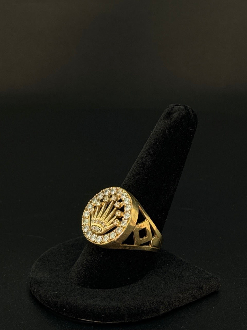 10K Yellow Gold King Crown Ring – 6.6 Grams – Size 11