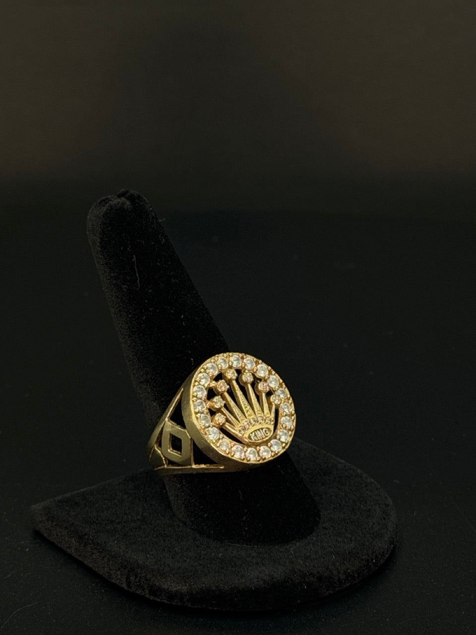 10K Yellow Gold King Crown Ring – 6.6 Grams – Size 11