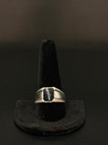 Classic 10K White Gold Black Onyx Ring weighing 4.2 grams. Size 11 signet-style ring with a sleek black onyx centerpiece. Acima Financing Available.