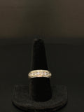10K Yellow Gold Diamond Band Ring – Size 9 – 7.4 Grams