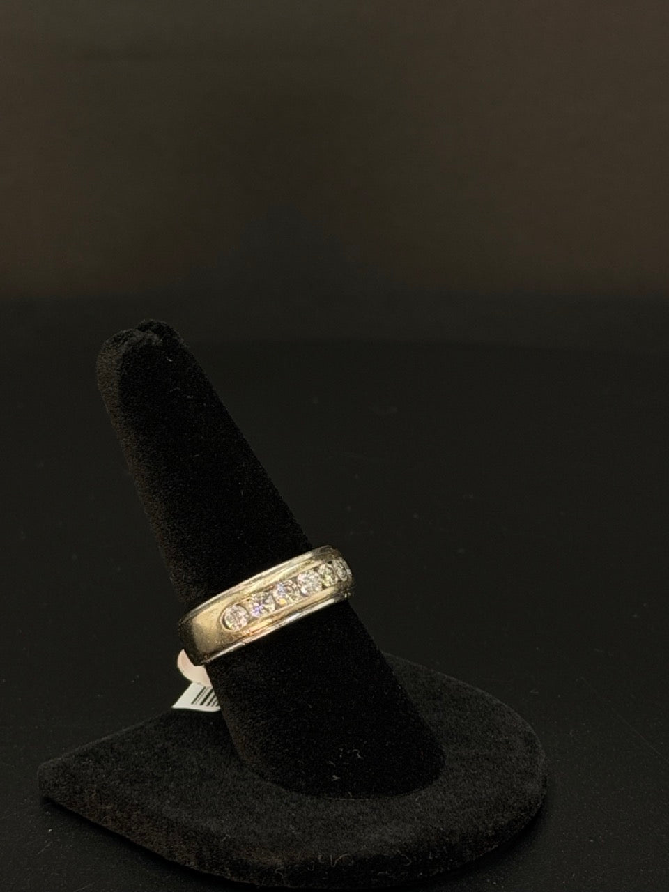 10K Yellow Gold Diamond Band Ring – Size 9 – 7.4 Grams