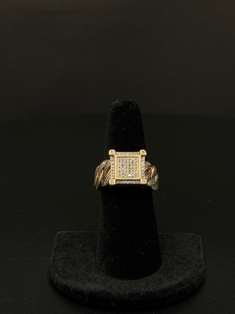 10K Yellow Gold Diamond Fashion Ring – Size 6 – 7.2 Grams