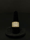 10K Yellow Gold Diamond Cluster Ring – Size 10 – 6.9 Grams