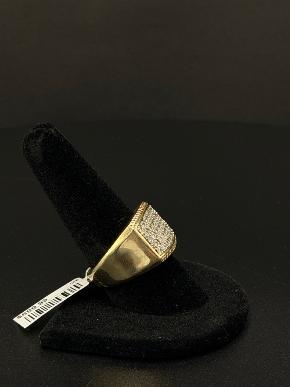 10K Yellow Gold Diamond Cluster Ring – Size 10 – 6.9 Grams