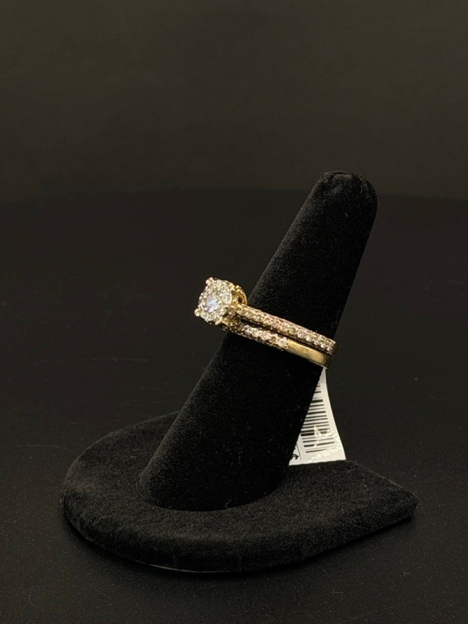 14K Yellow Gold Diamond Bridal Set Ring – Size 7 – 8.7 Grams