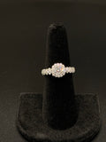 14K White Gold 2 CTW Diamond Halo Engagement Ring – Size 7 – 4.1 Grams