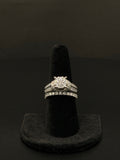 14K White Gold Diamond Bridal Set Ring – Size 8 – 9.8 Grams