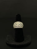14K White Gold Diamond Halo Engagement Ring – Size 9.5 – 4.5 Grams