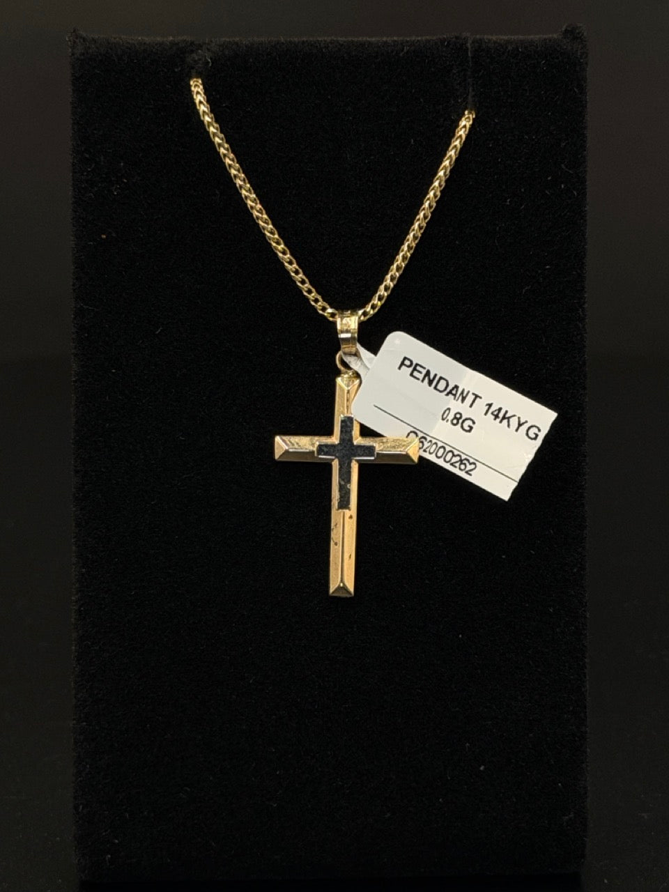 14K Yellow Gold Cross Pendant