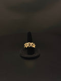 10K Yellow Gold Cuban Link Ring – 44.3g – Size 10