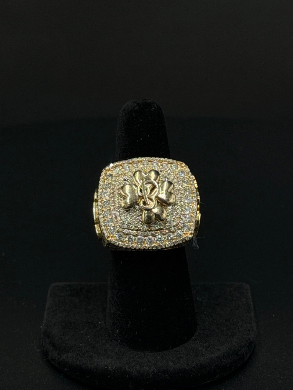 14K Yellow Gold Diamond CEO Ring – 35.7g – Size 7.5