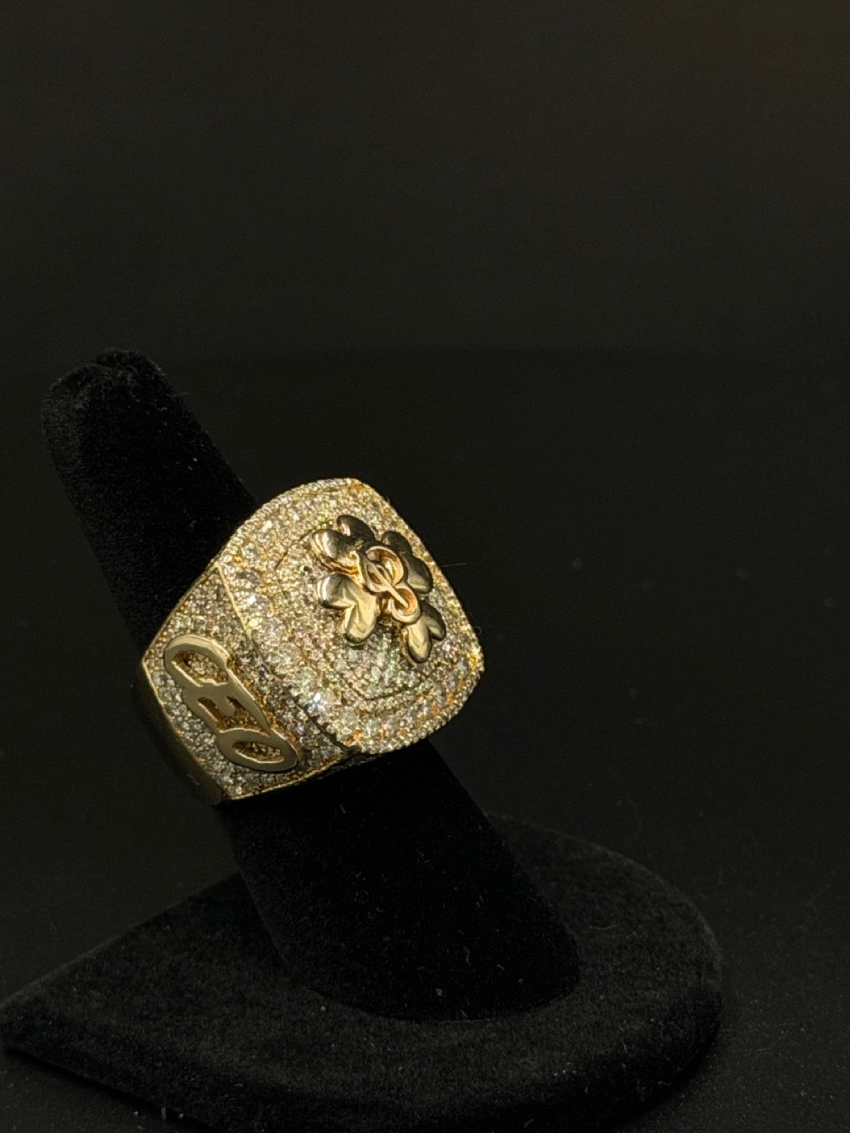 14K Yellow Gold Diamond CEO Ring – 35.7g – Size 7.5