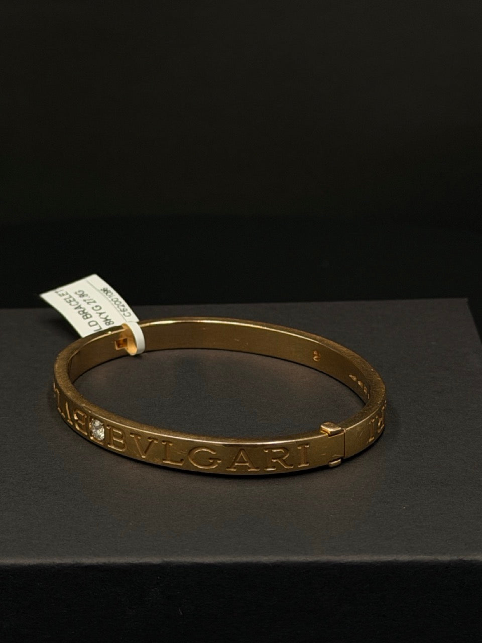 Authentic Bulgari B.zero1 18K Yellow Gold Diamond Bangle Bracelet – 27.8g