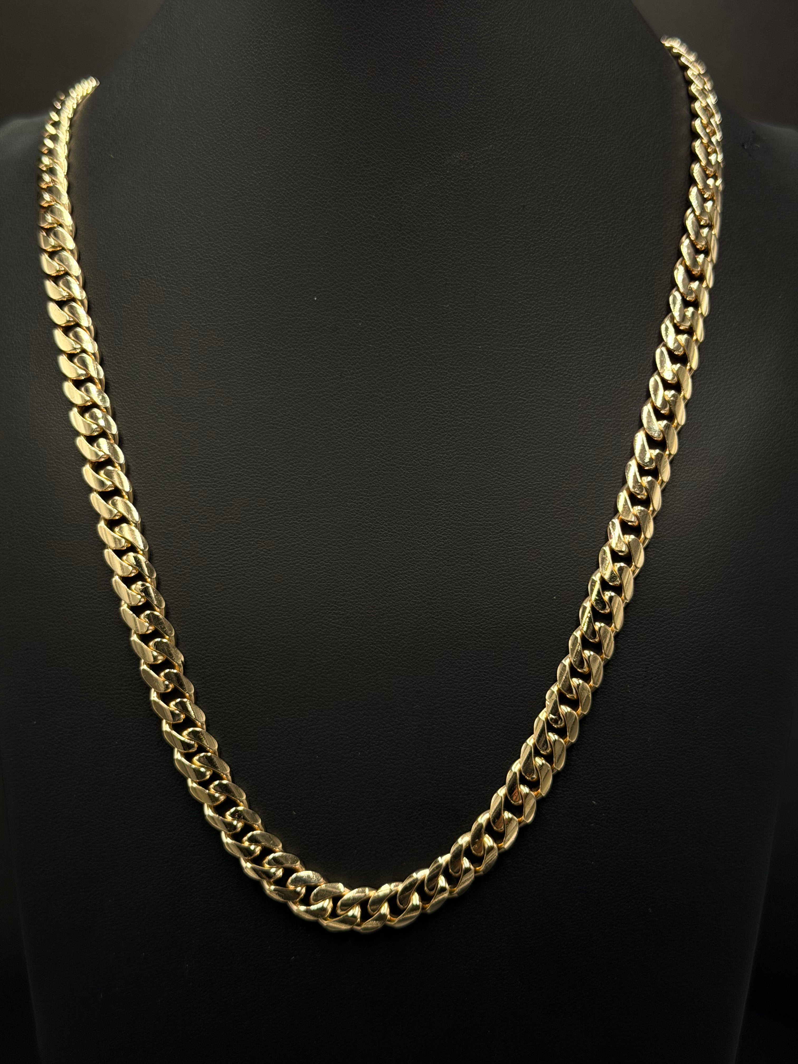 10K Yellow Gold Cuban Link Chain – 28” | 85.7 Grams | 7mm