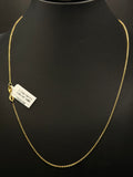 14K Yellow Gold Cable Chain – 19” | 1.6 Grams | 1mm