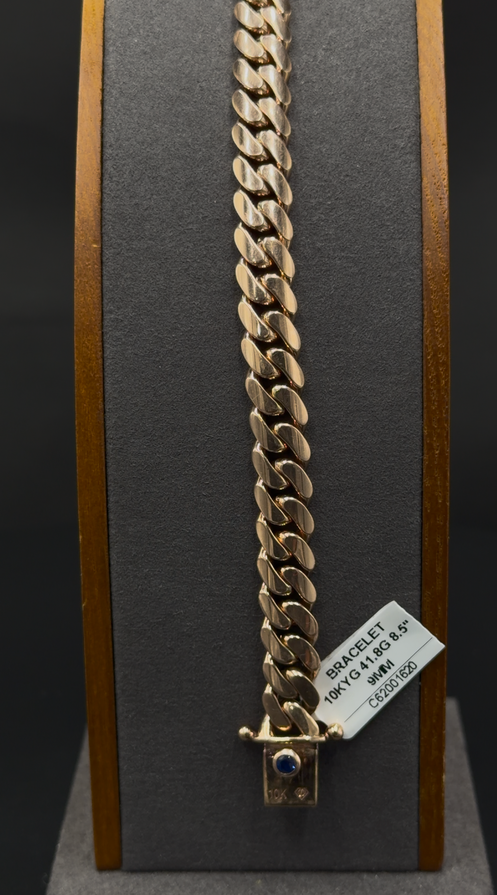 10K Rose Gold Cuban Link Bracelet – 41.8g – 8.5”