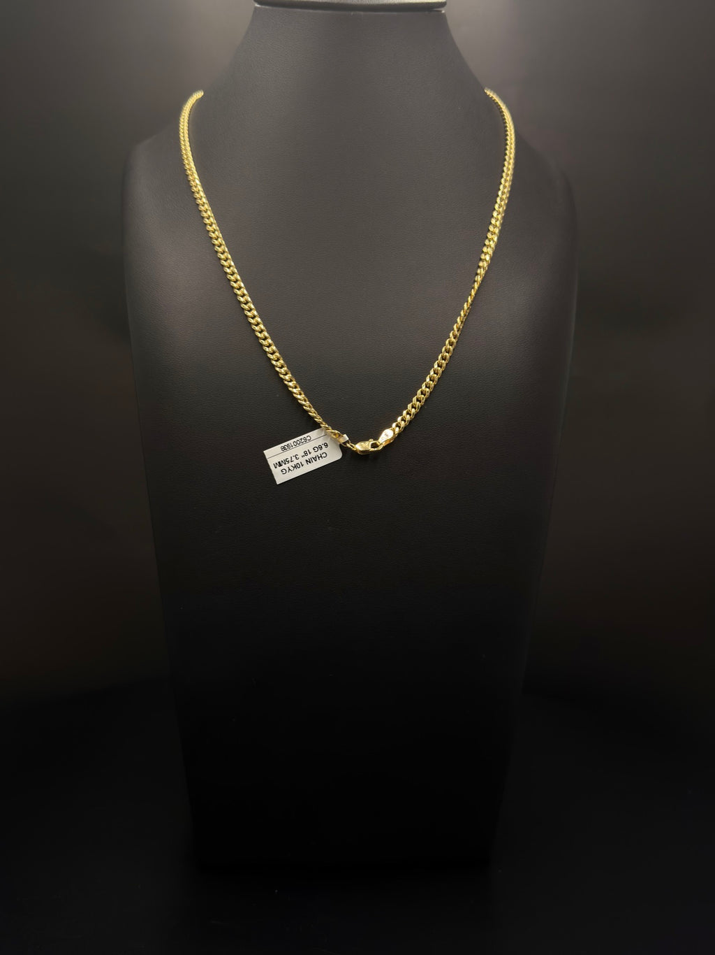 10K Yellow Gold Cuban Link Chain 18 Inch 6.6 Grams - view 1