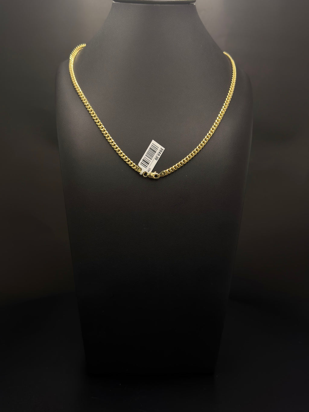 10K Yellow Gold Cuban Link Chain 18 Inch 6.6 Grams - view 2