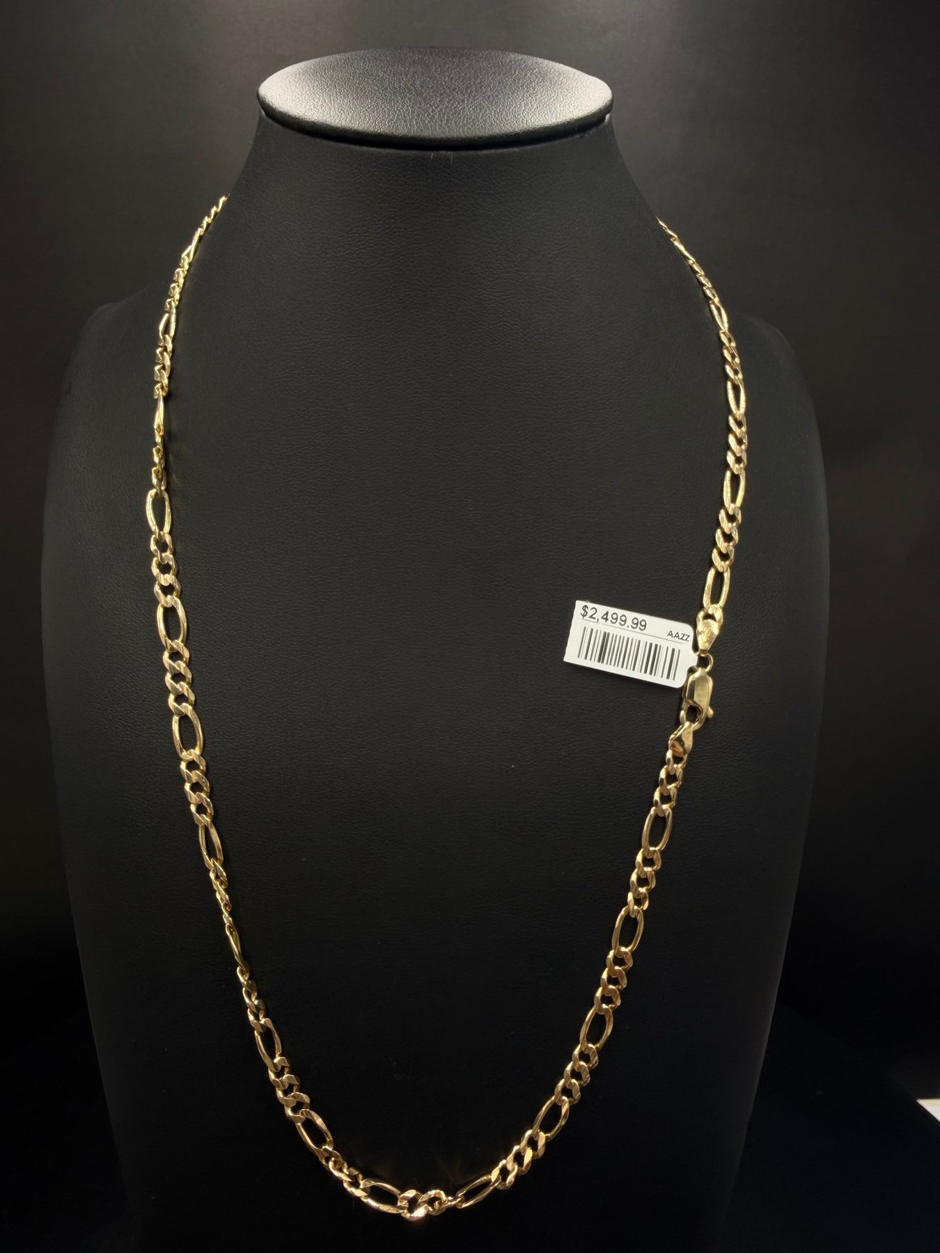 Gold Figaro Link Chain - view 1