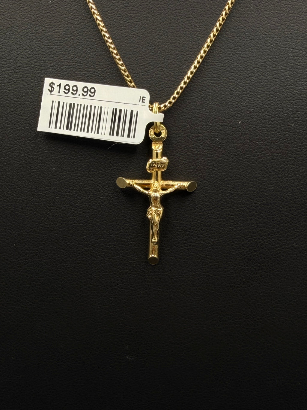 14K Yellow Gold Crucifix Pendant 1.1 Grams - view 1