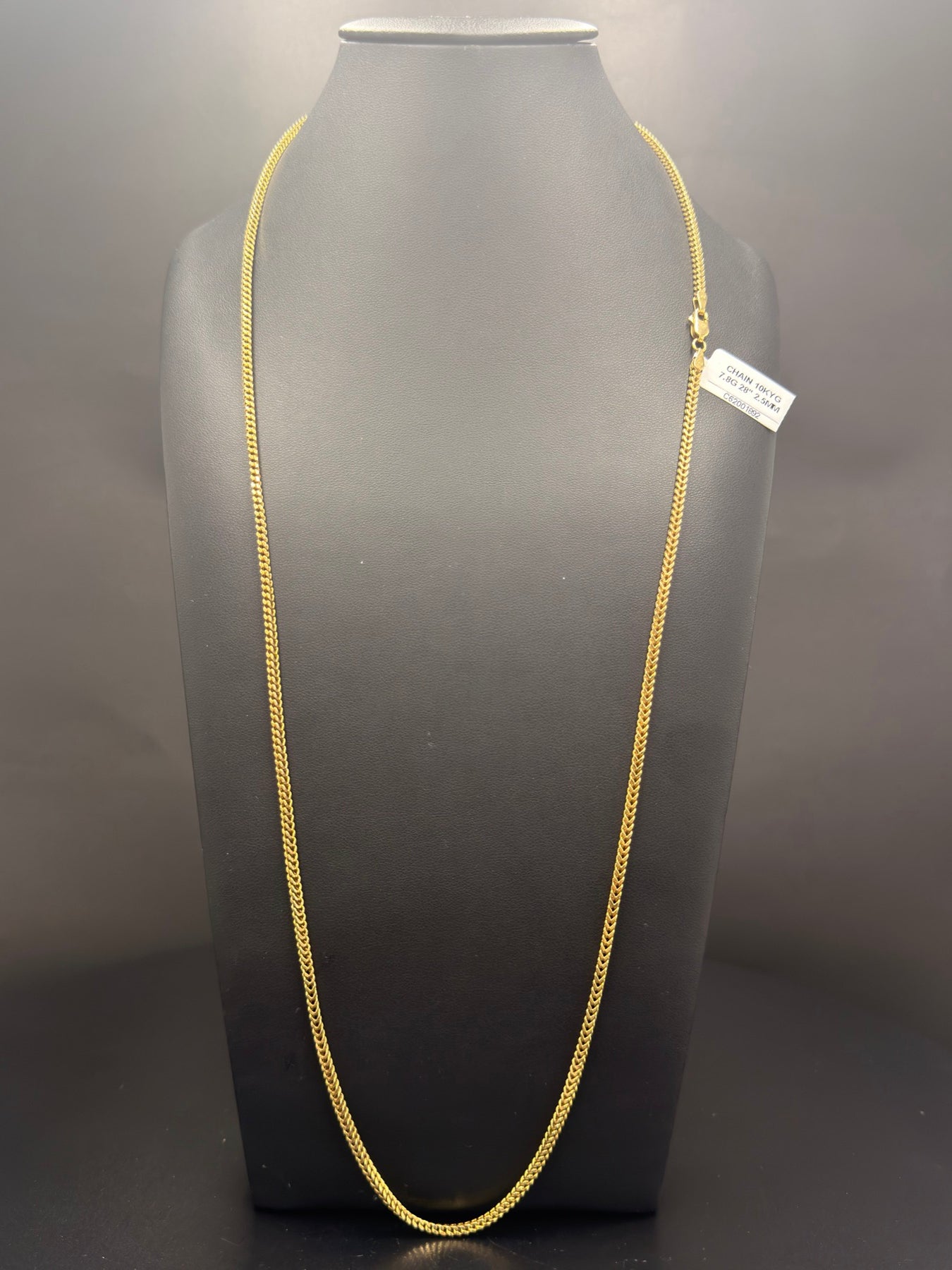 10K Yellow Gold Franco Chain 28 Inch 7.8 Grams - view 1