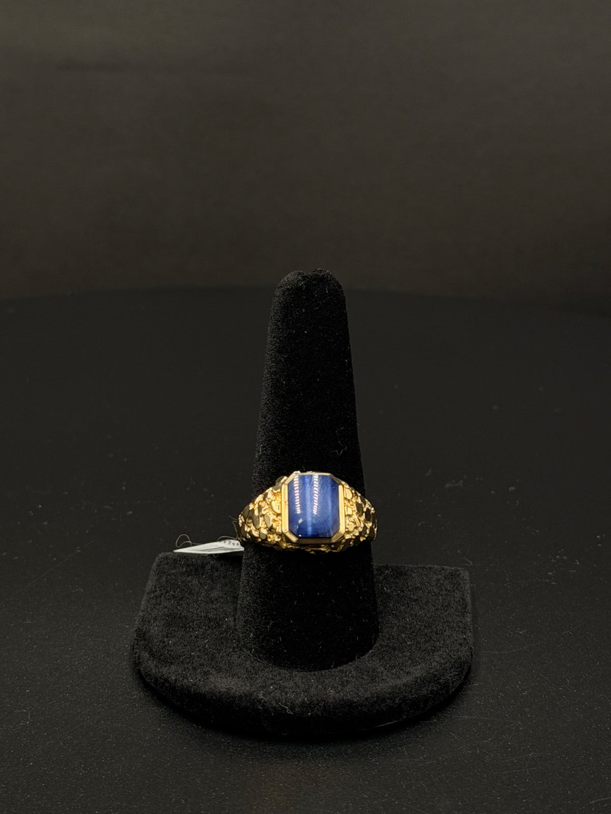 10K Gold Blue Stone Ring – 4.6g, Size 10 | DD Pawn Loans