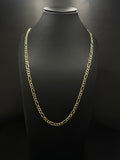 14K Gold Figaro Chain 19.2 Grams 26 Inches 4.5mm