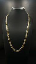 14K Gold Figaro Chain 42 Grams 22 Inches 6.5mm