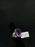 14K Gold Amethyst & Diamond Ring – Size 6.5 | DD Pawn Loans