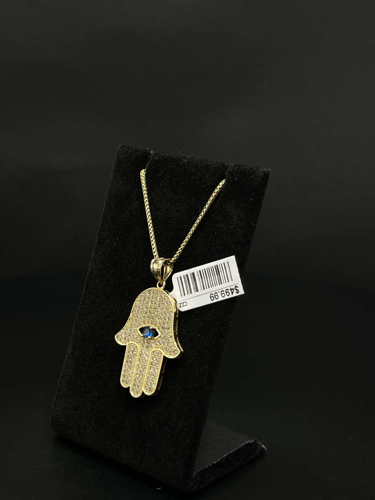 10K Gold Hamsa Hand Pendant Necklace | DD Pawn Loans