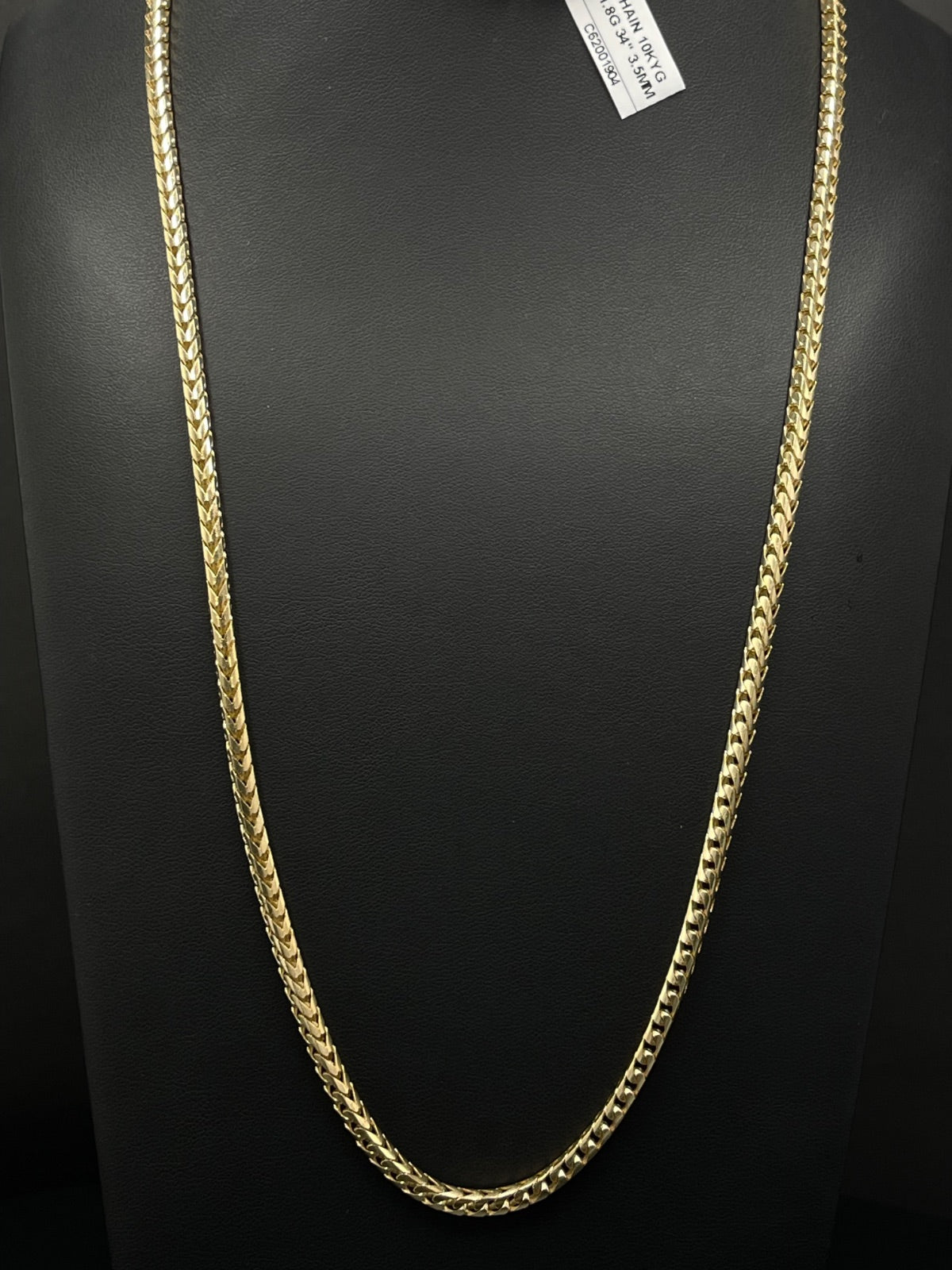 10K Gold Curb Chain 51.8 Grams 34 Inches 3.5mm