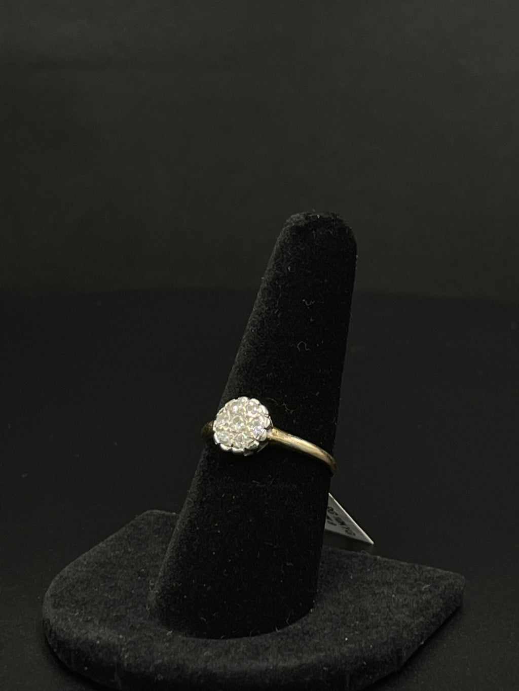 10K Gold Diamond Cluster Ring for Sale
