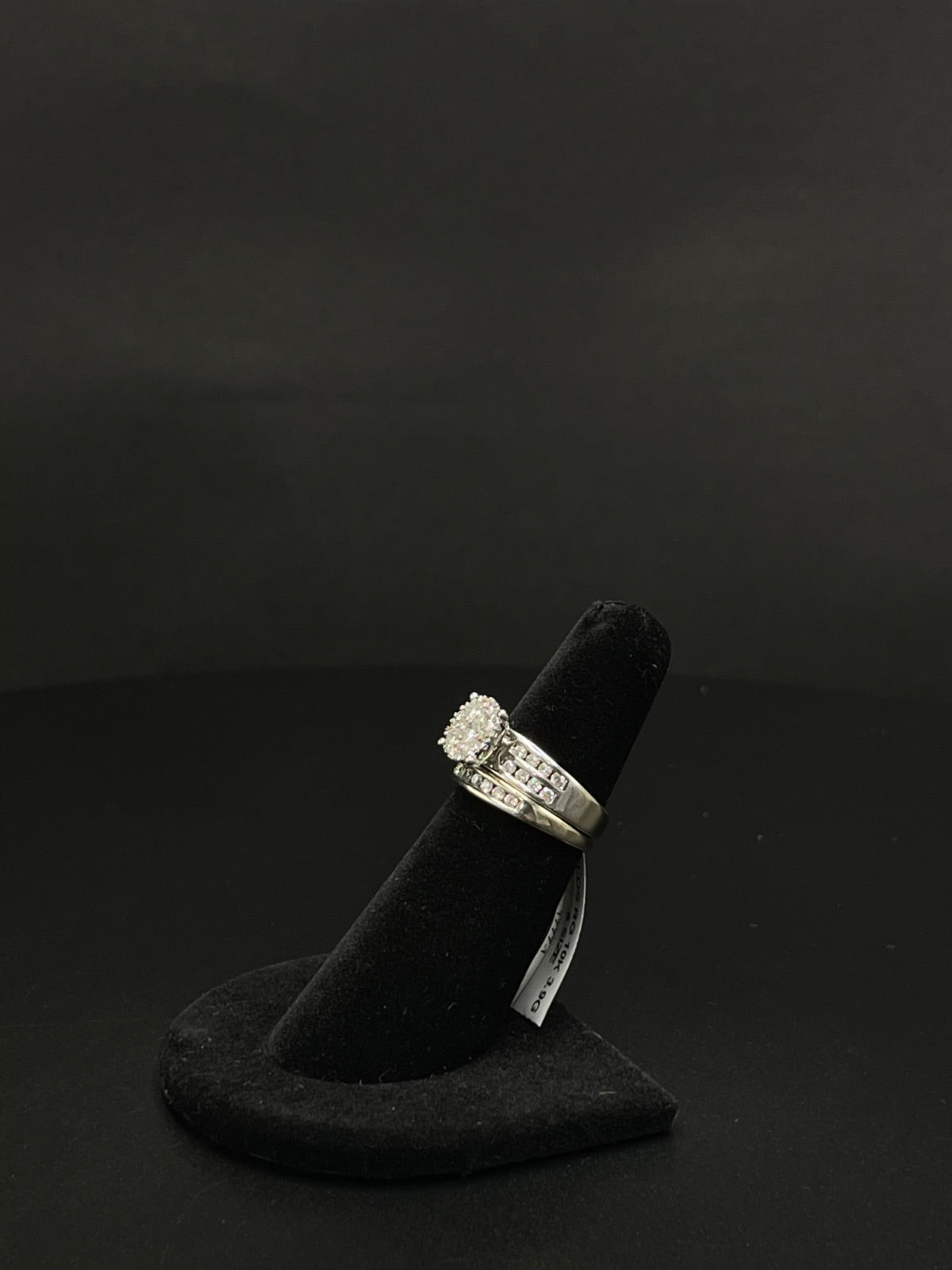 10K White Gold Diamond Cluster Ring – Size 5 | DD Pawn Loans