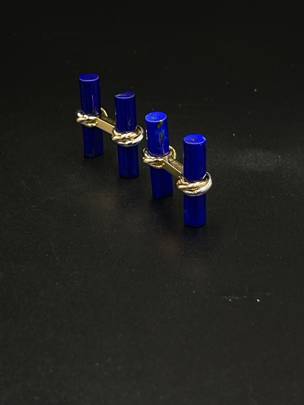 14K Gold Lapis Lazuli Cufflinks – 10.5g | DD Pawn Loans