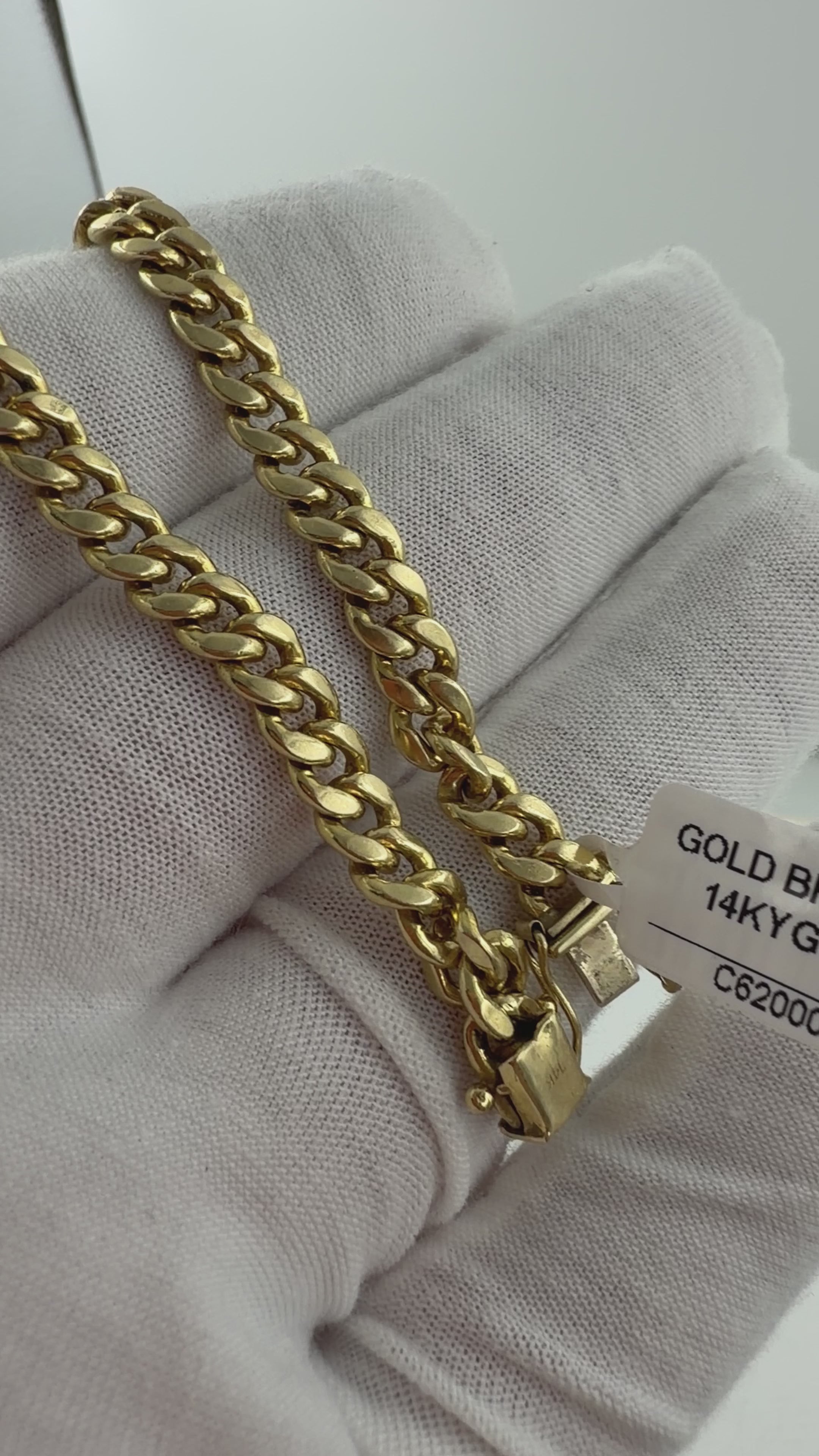 14K Yellow Gold Bracelet – 9” (22.7g)
