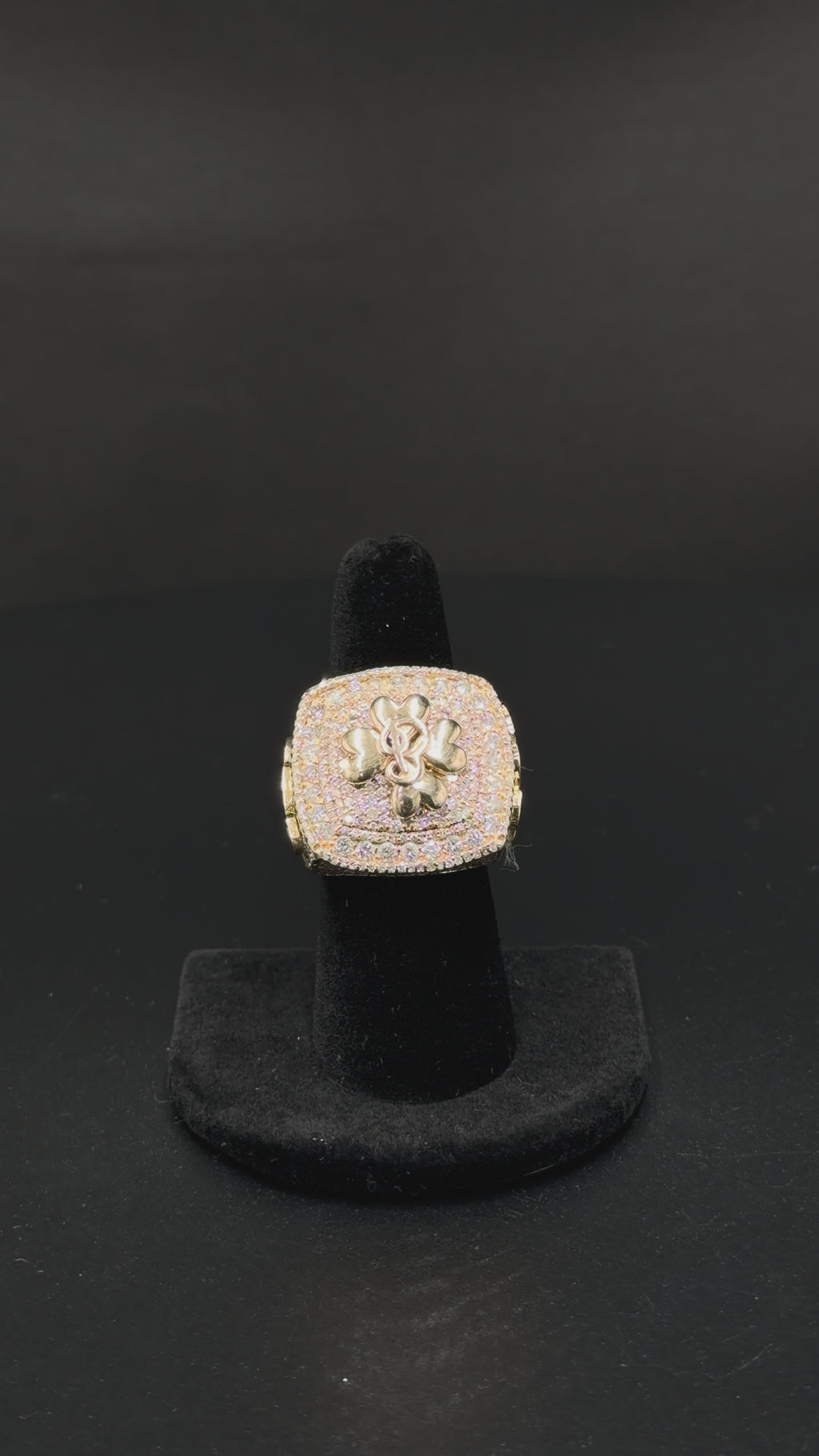 14K Yellow Gold Diamond CEO Ring – 35.7g – Size 7.5