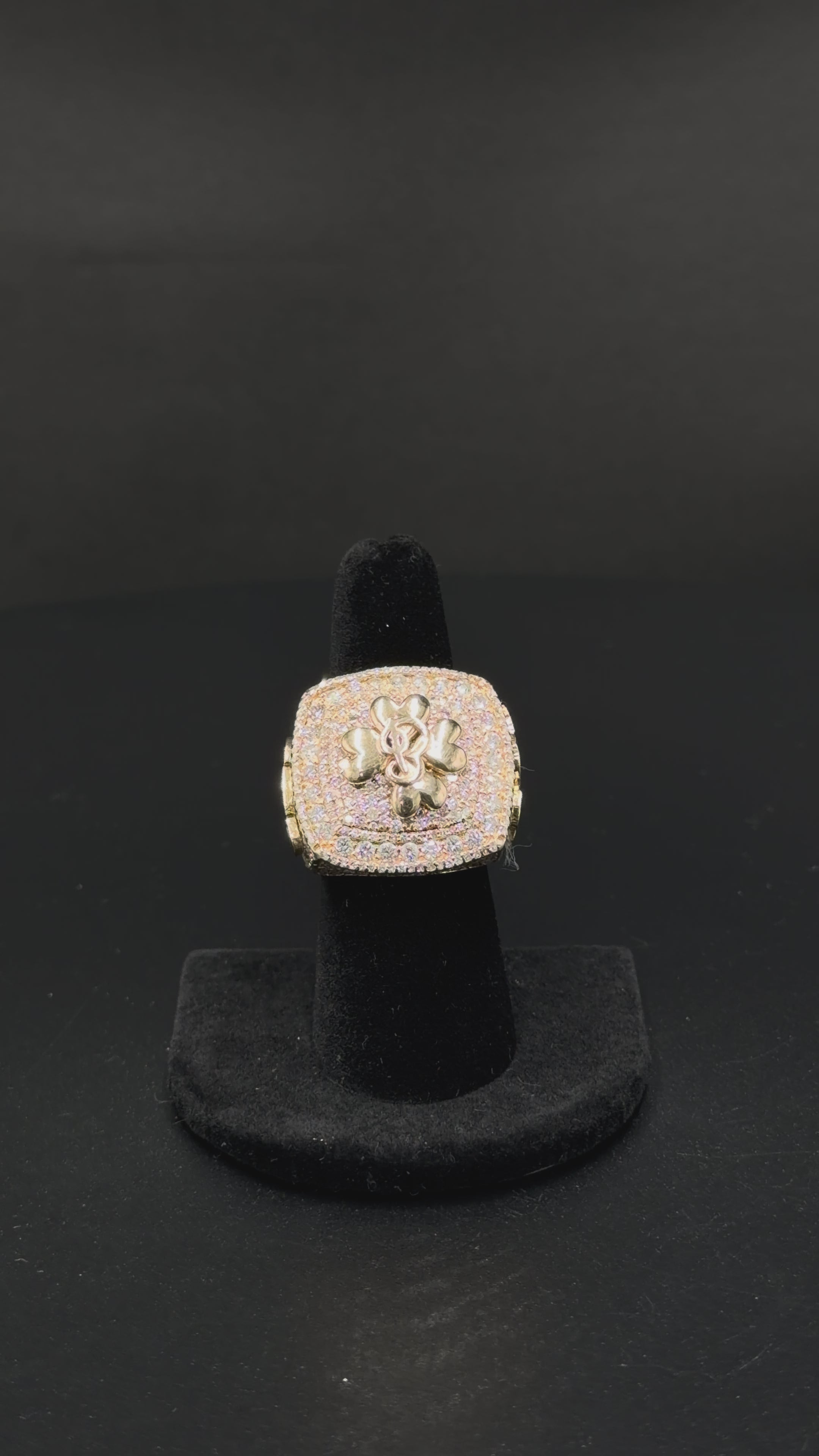 14K Yellow Gold Diamond CEO Ring – 35.7g – Size 7.5