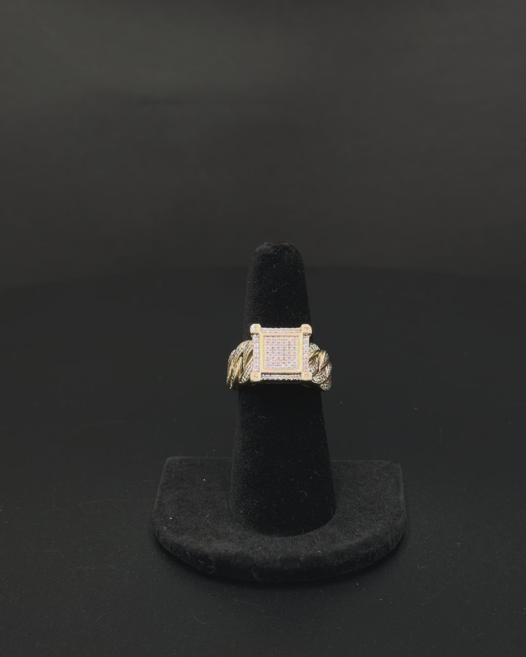10K Yellow Gold Diamond Fashion Ring – Size 6 – 7.2 Grams