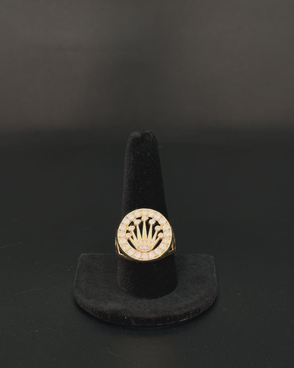 10K Yellow Gold King Crown Ring – 6.6 Grams – Size 11
