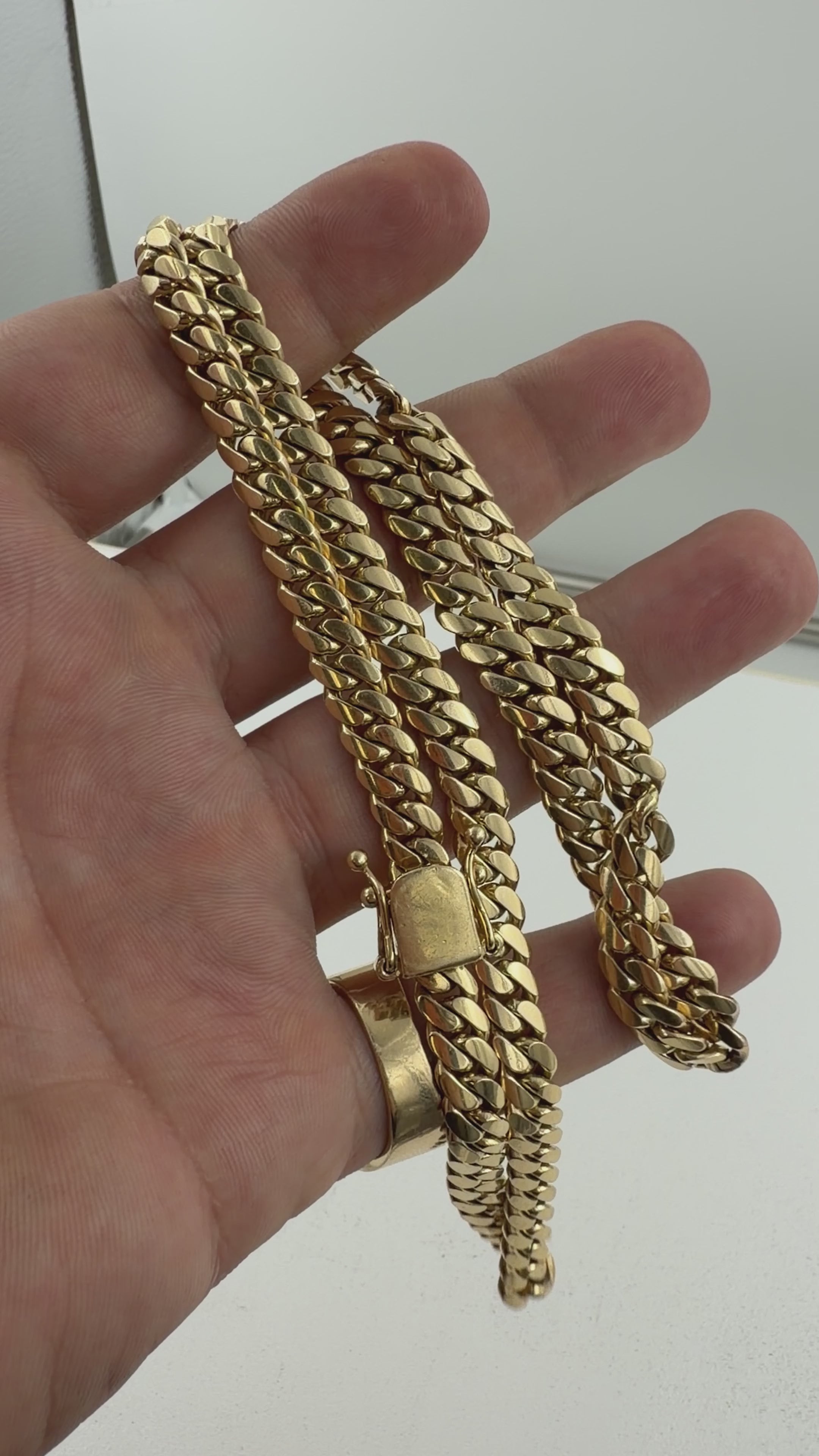 10K Yellow Gold Miami Cuban Link Chain – 24” / 7mm (100g)