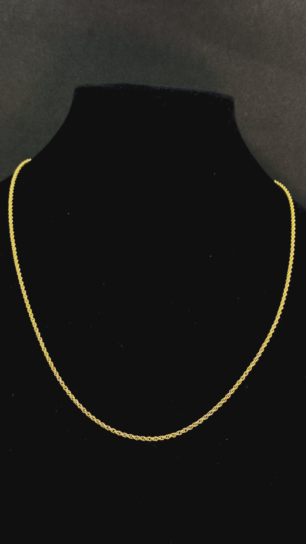 14K Gold Rope Chain 6.4 Grams 24 Inches 2mm