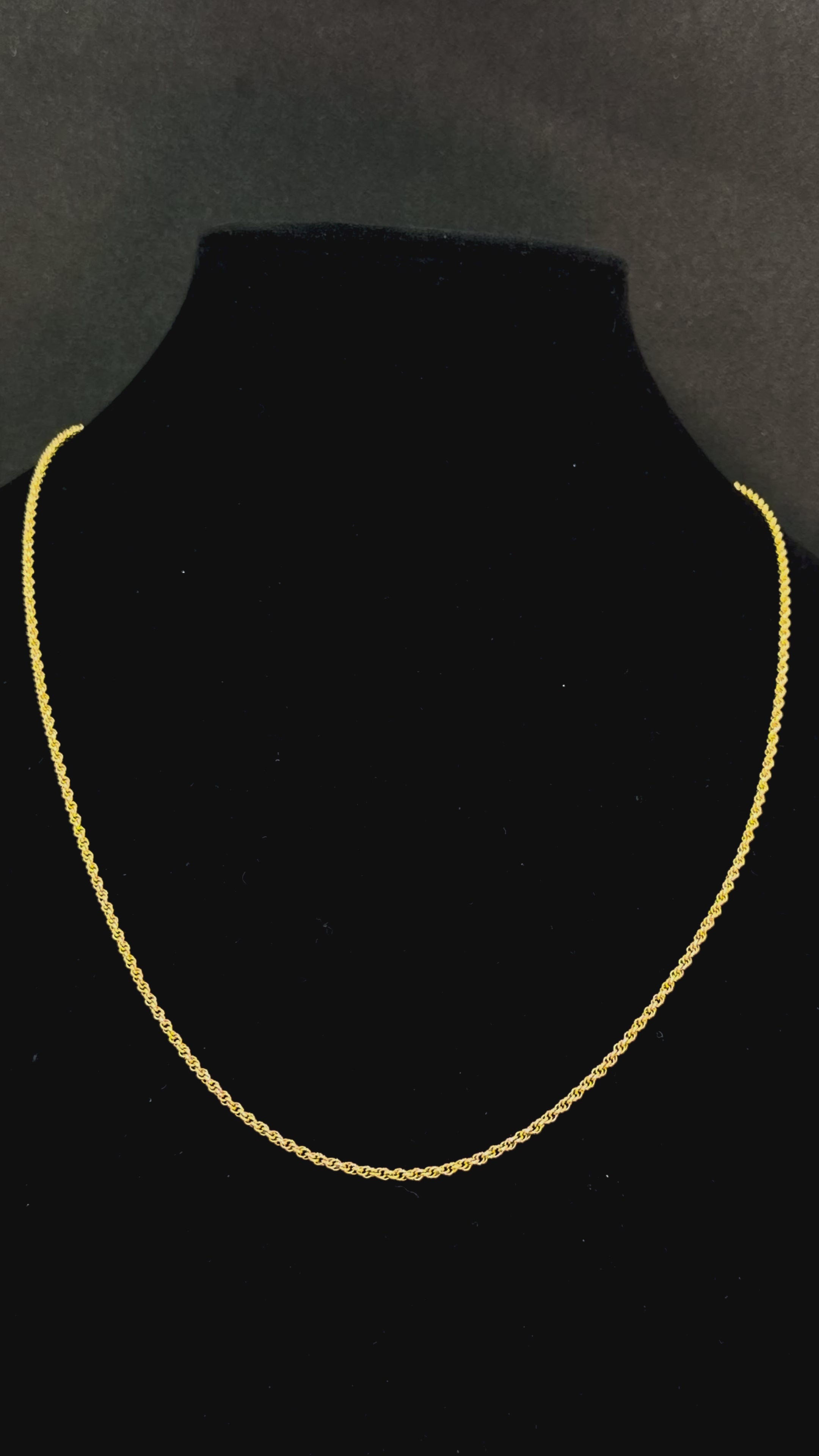 14K Gold Rope Chain 6.4 Grams 24 Inches 2mm