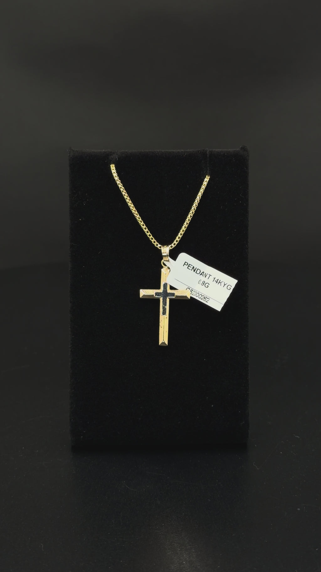 14K Yellow Gold Cross Pendant