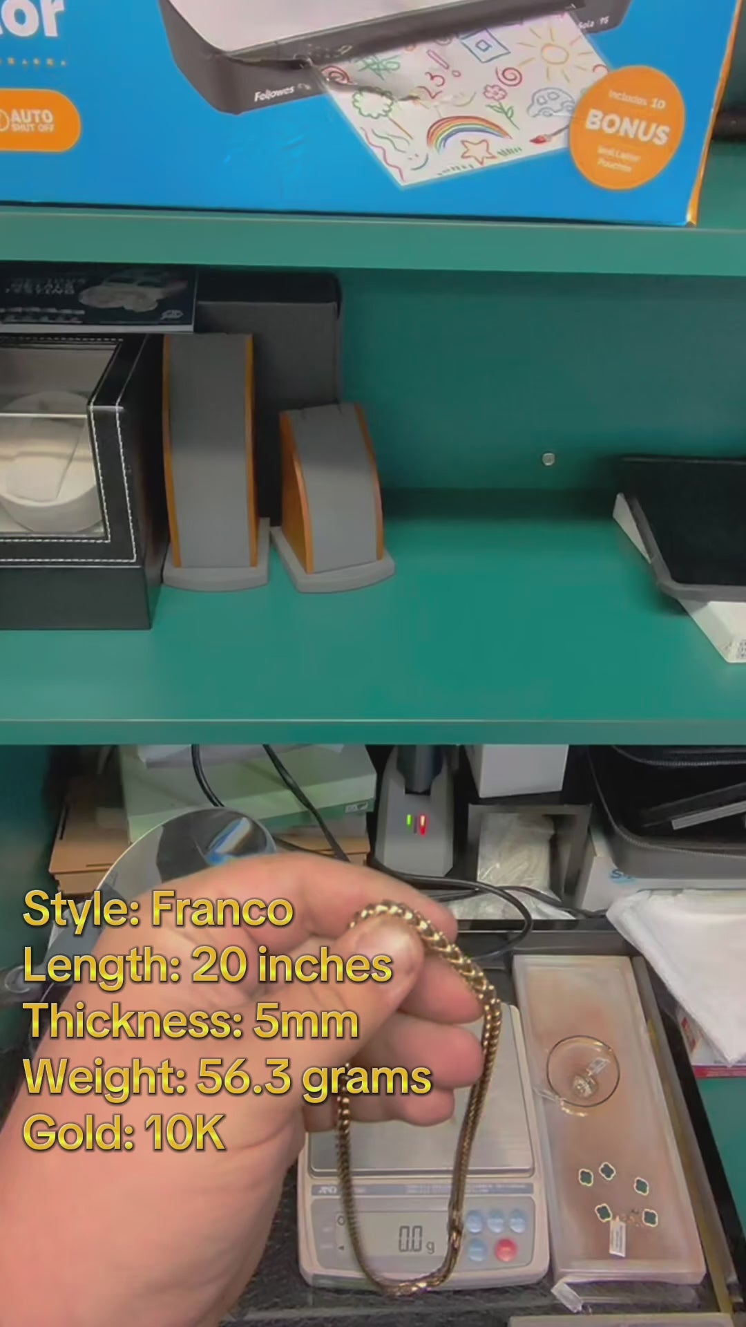 10K Gold Franco Chain – 5mm / 20” (56g) – Black Friday Sale