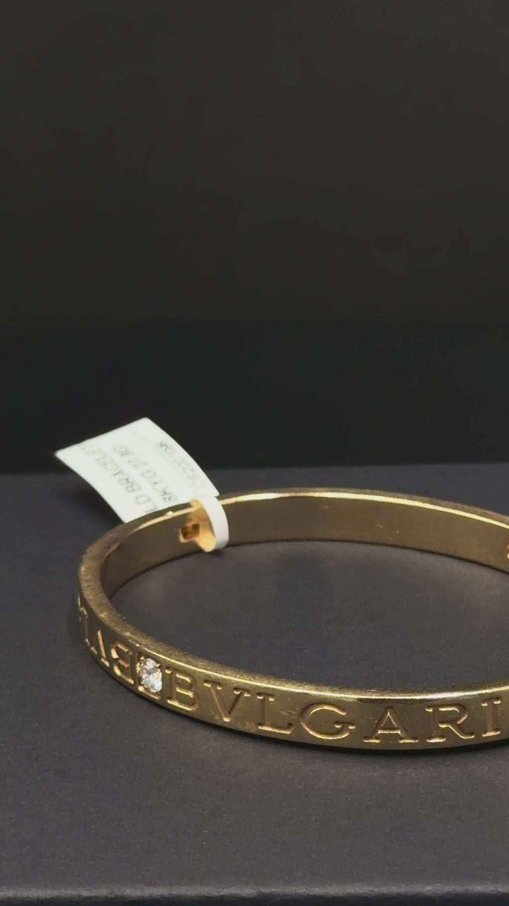 Authentic Bulgari B.zero1 18K Yellow Gold Diamond Bangle Bracelet – 27.8g
