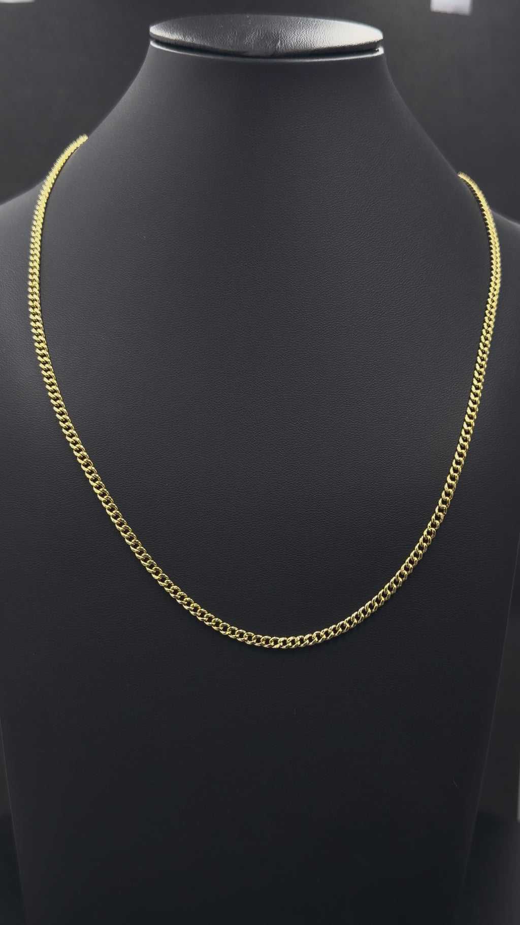 10K Yellow Gold Cuban Link Chain 20” 3mm 4.4 Grams