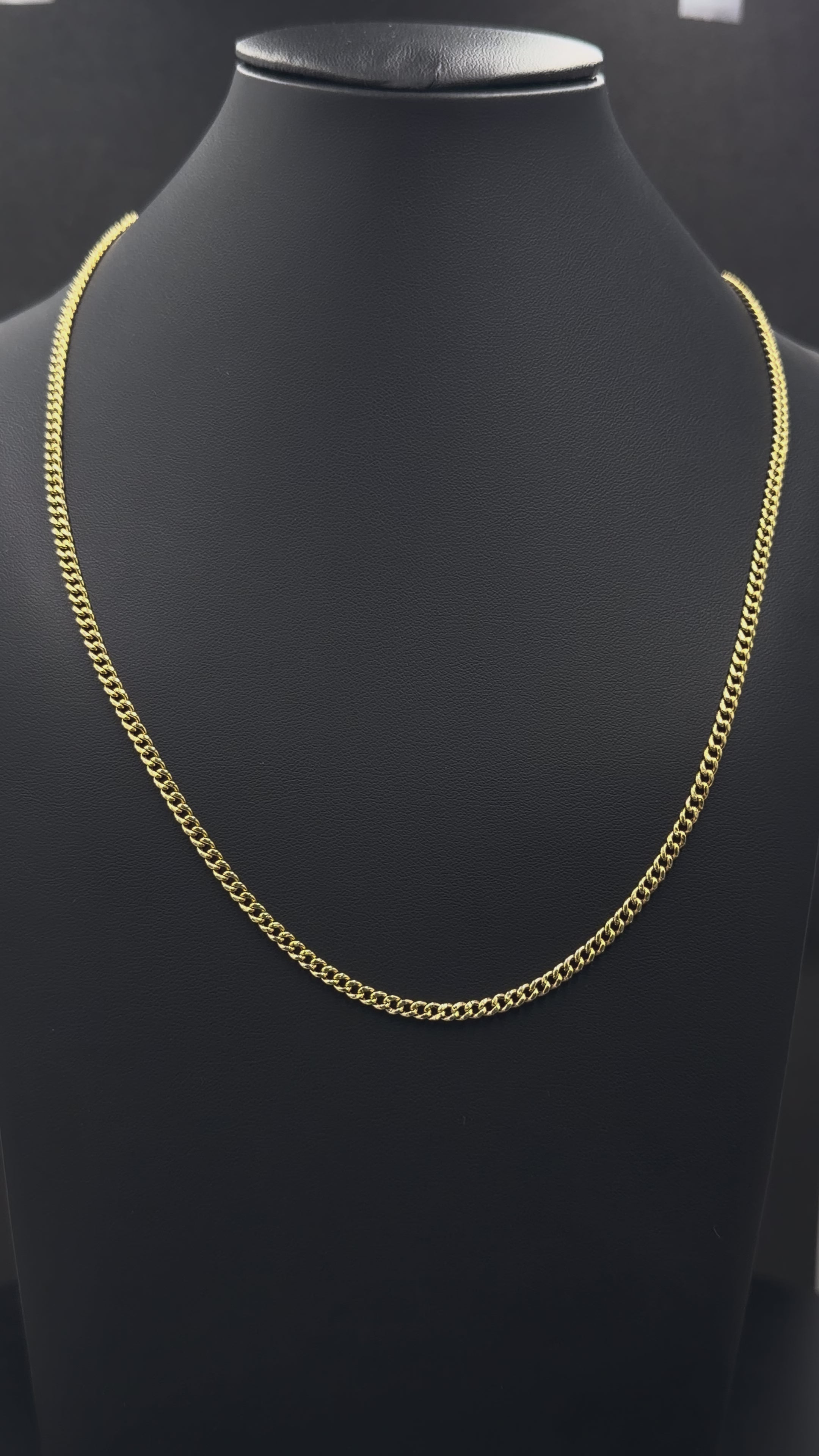 10K Yellow Gold Cuban Link Chain 20” 3mm 4.4 Grams