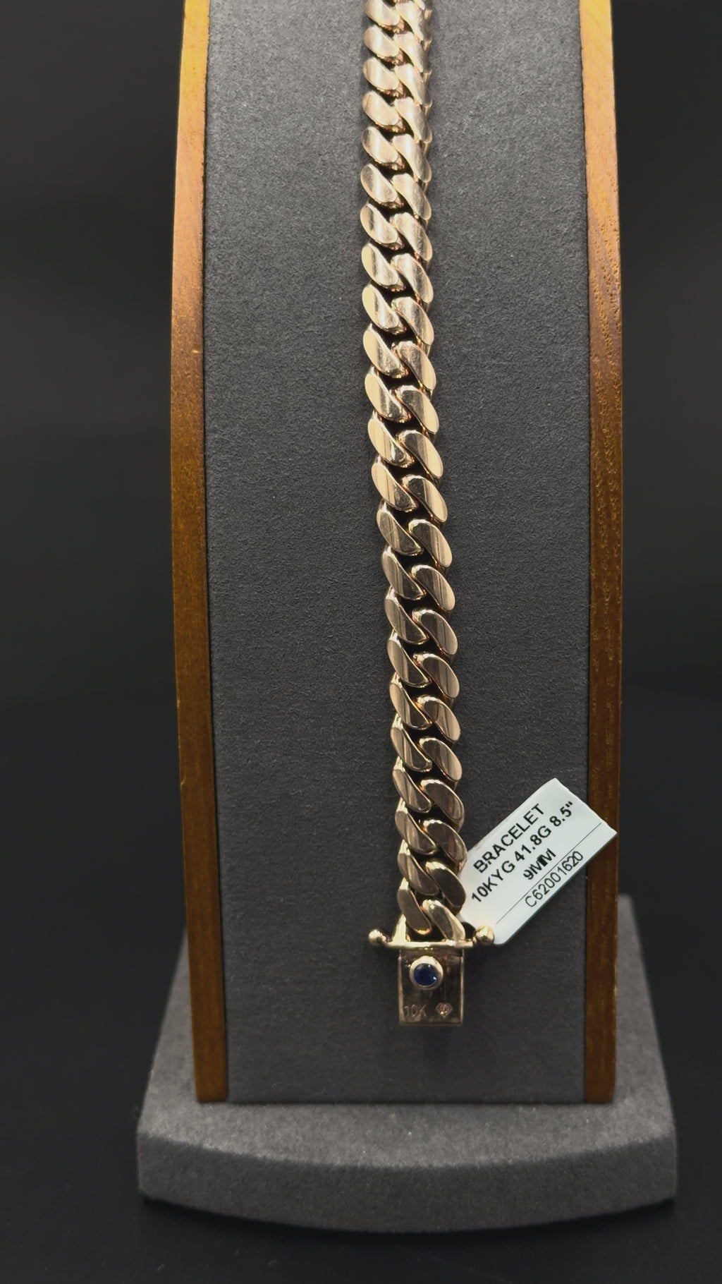 10K Rose Gold Cuban Link Bracelet – 41.8g – 8.5”